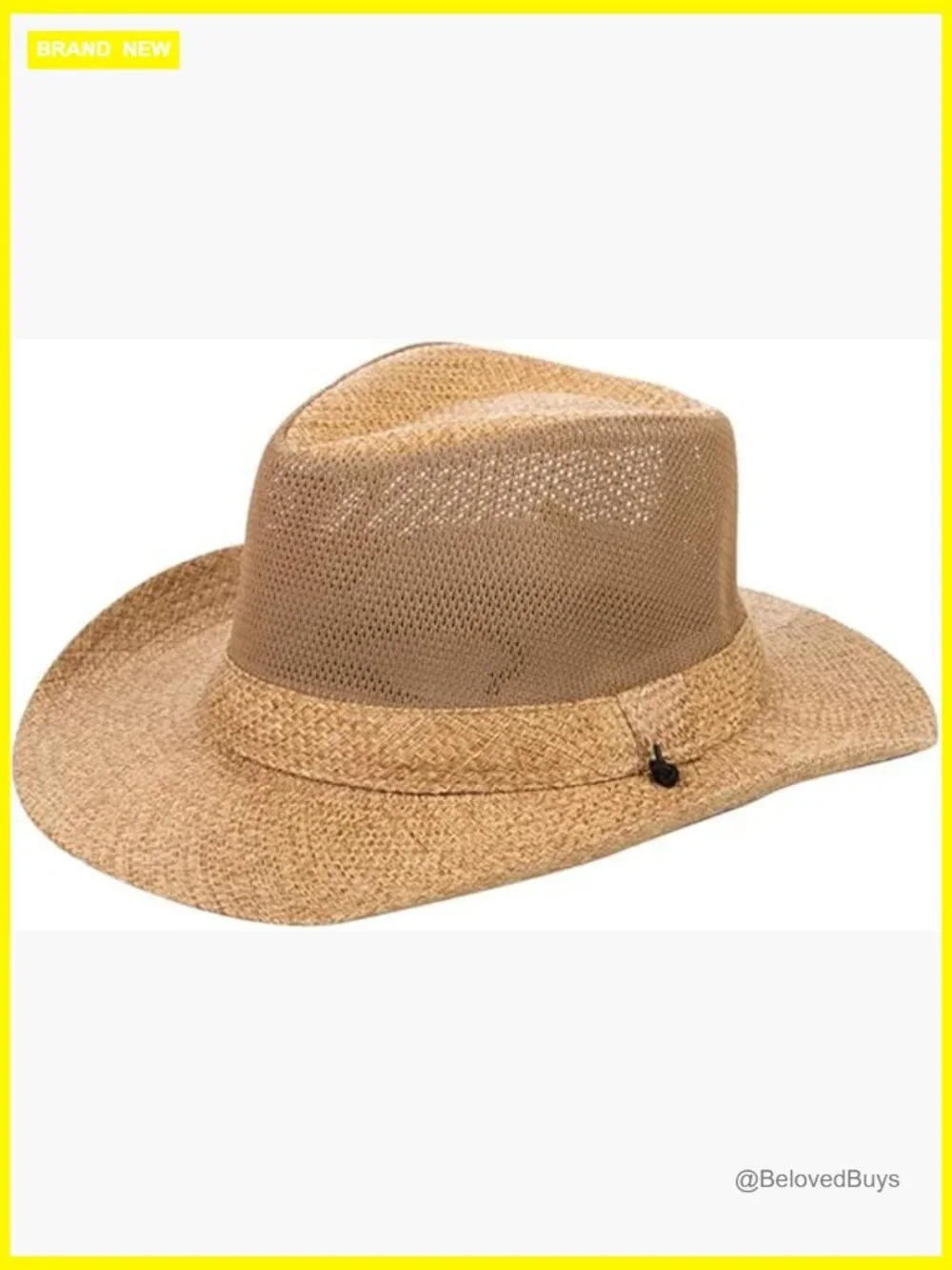 Wide Brim Fedora Sun Hat UPF50+ Unisex Fishing Beach Hat Foldable